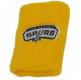 Click to enlarge - DSW-05  TERRY TOWELING WRISTBAND - GOLD WITH RUBBER BADGING